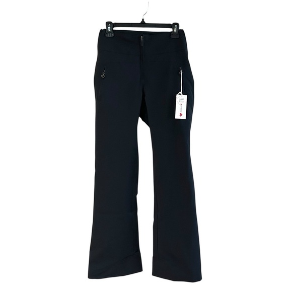 Obermeyer Cloud Nine Ski Pants Sz 4 Black Fleece Insulated Cold Winter Pants - Picture 3 of 14